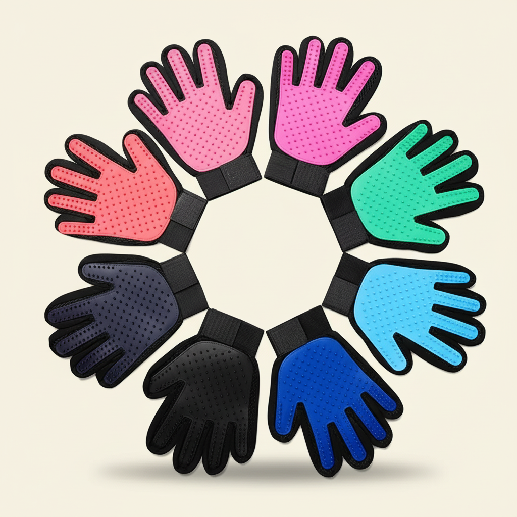 Gants de toilettage massants