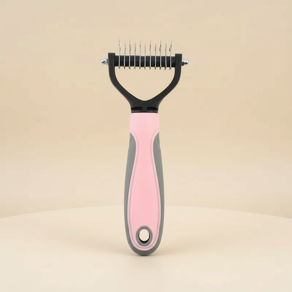 Brosse de toilettage double face