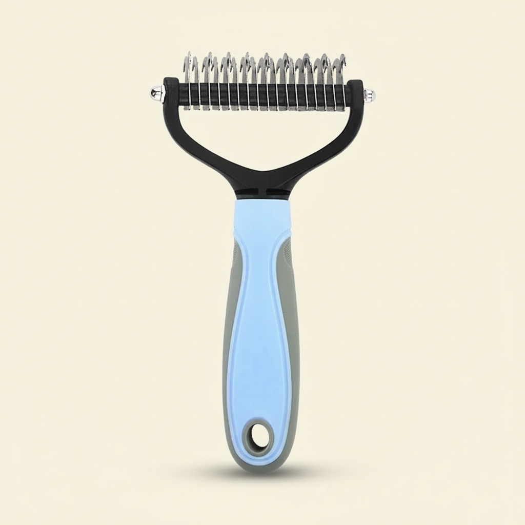 Brosse de toilettage double face