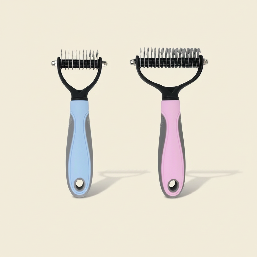 Brosse de toilettage double face