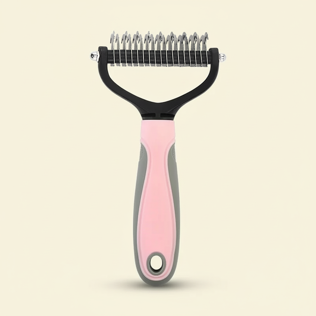 Brosse de toilettage double face