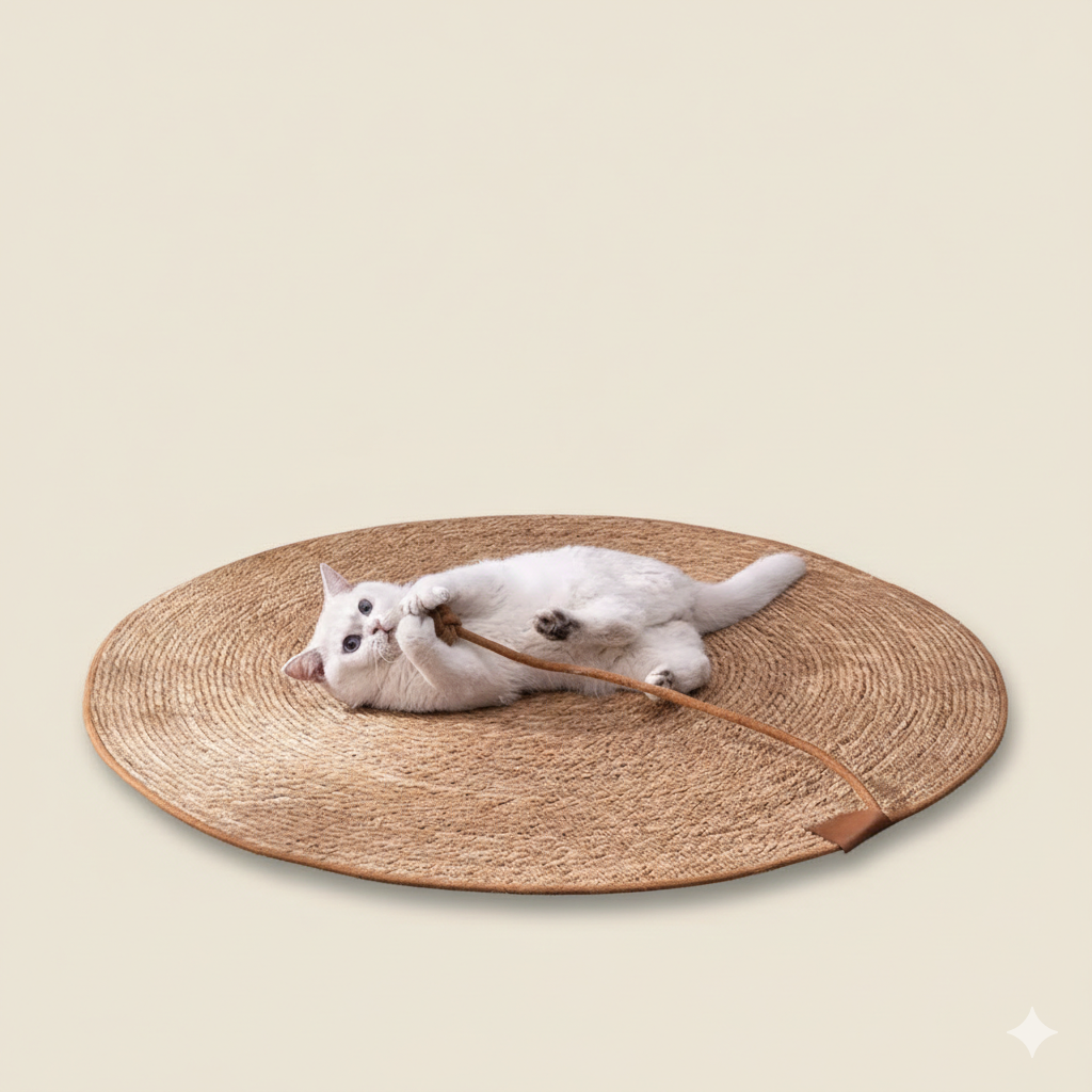 Griffoir en rotin pour chat